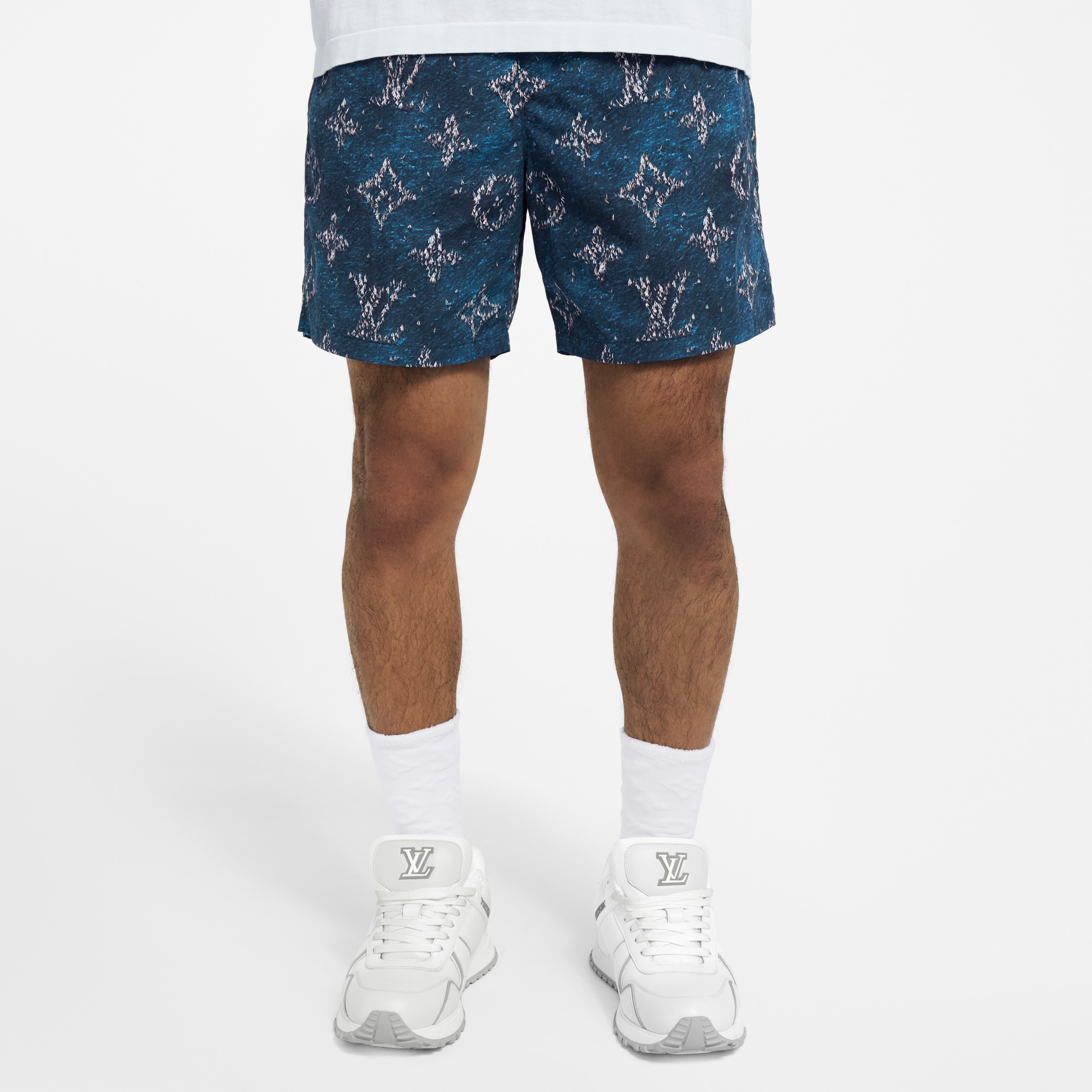Printed Monogram Swim Shorts - Ready-to-Wear | LOUIS VUITTON